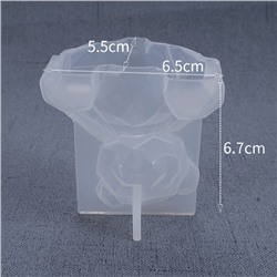 Силиконовый молд 3D «Геометрический мишка»