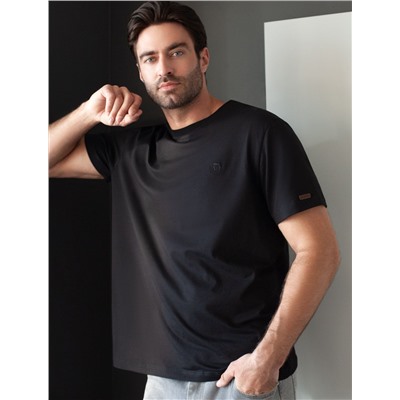Футболка базовая полуприлегающая из премиального хлопка с эластаном