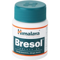 BRESOL TABLETS Allergic bronchitis, allergic rhinitis Himalaya (БРЕСОЛ (БРЕЗОЛ), лечение заболеваний дыхательных путей, Хималая), 60 таб.