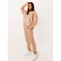Брюки с начёсом ФЛ-1 пудровый