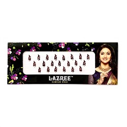 Бинди КРАСНЫЙ УЗОР СО СТРАЗОЙ на лоб, Lazree Kum Kum Bindi, 1 шт.