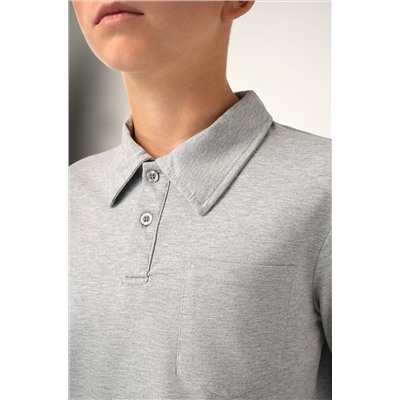 Рубашка-поло с длинным рукавом для мальчика Happyfox