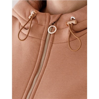 Худи на молнии из премиального футера трехнитки с начесом