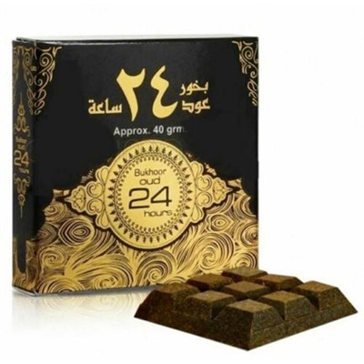 Bakhoor OUD 24 HOURS, Ard Al Zaafaran (Бахур УД 24 ЧАСА, Ард Аль Заафаран), плитка 40 г.