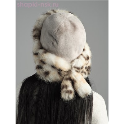 Норд кролик/рысь Ушанка женская (56-58)