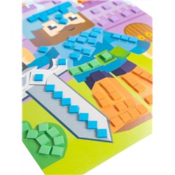 Аппликация для детей «Рыцарь» (4 цвета, 200 элементов)