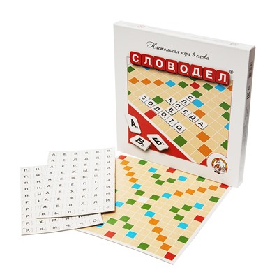 Настольная игра «Словодел» картонный белый