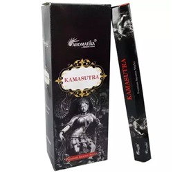 Premium Incense Sticks KAMASUTRA, Aromatika (Премиум ароматические палочки КАМАСУТРА, Ароматика), шестигранник, 20 г.