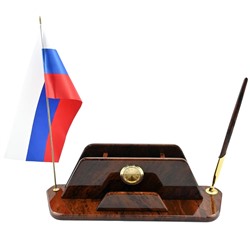 Настольный набор из обсидиана "Бонапарт" 320*95*105мм