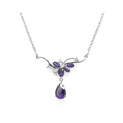 Колье из серебра аметист, Интарио