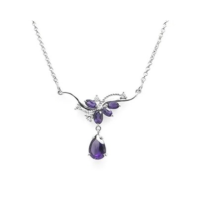 Колье из серебра аметист, Интарио