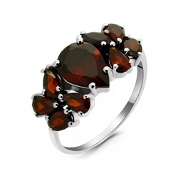 Кольцо из серебра гранат, Алекса