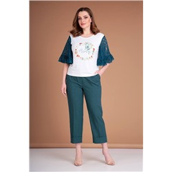 Liona Style 785 изумруд, Брюки,  Блуза