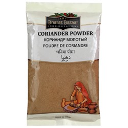 CORIANDER POWDER (Dhaniya Powder) Bharat Bazaar (КОРИАНДР МОЛОТЫЙ, Дхания, Бхарат Базар), 400 г. - СРОК ГОДНОСТИ ДО 15 ИЮНЯ 2025 ГОДА