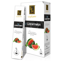 Luxury ICY WATERMELON Premium Incense Sticks, Zed Black (Лакшери ЛЕДЯНОЙ АРБУЗ премиум благовония палочки, Зед Блэк), уп. 15 г.