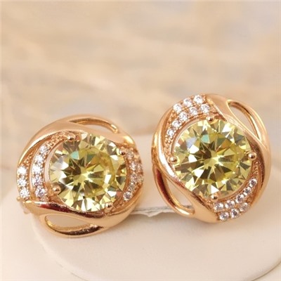 Серьги позолота H01-6297