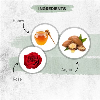 ARGAN & HONEY Face Wash, Luster (АРГАНА И МЁД травяной гель для умывания без сульфатов и парабенов С ЭФИРНЫМ МАСЛОМ РОЗЫ, Ластер), 110 мл.