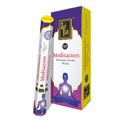MEDITATION fab series Premium Incense Sticks, Zed Black (МЕДИТАЦИЯ премиум благовония палочки, Зед Блэк), уп. 20 палочек.