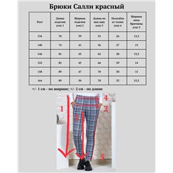 Брюки "Салли" красный