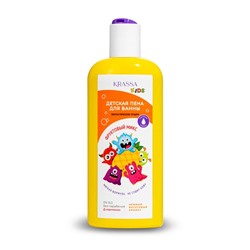 KRASSA KIDS Пена д/ванны Фруктовый микс с Д-Пантенолом и Протеинами молока (с 3-х лет) 250мл