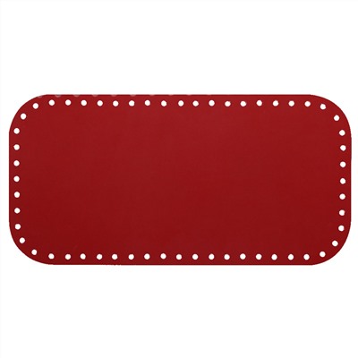 Кожа - Дно для сумки 15 х 30 см. Red hot