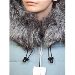 D16-758 Пальто зимнее женское (холлофайбер, натуральный мех чернобурки) размер S - 42 российский