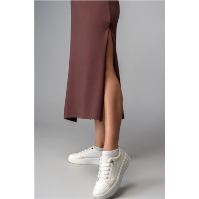 Однотонное женское платье-футболка Happyfox