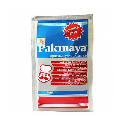 Дрожжи сухие активные "Pakmaya", 80 гр (Турция)