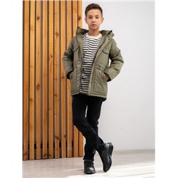 Парка зимняя "Южеал" для мальчика хаки