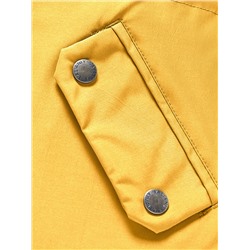 Парка зимняя подростковая для девочки желтого цвета 9332J