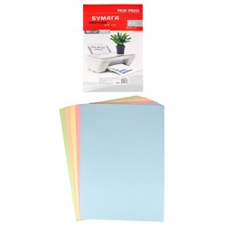 Бумага д/ксерокса цветная А4 50л  Pale Пастель-ассорти 5цветов 80г/м2  Б-3568