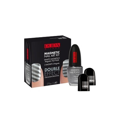 PUPA 341031 MAGNETIC NAIL ART KIT Набор д/маникюра с магнитным лаком Мокрый асфальт