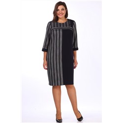 Lady Style Classic 1676 темно-синий_серый, Платье
