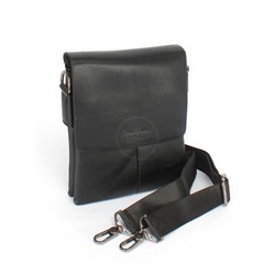 Cумка муж искусственная кожа Cantlor-L 3002S-5,  2отд,  2внеш+3внут/карм,  плечевой ремень,  черный 251346