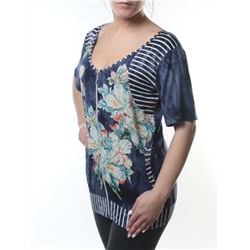 E0078 Блузка женская (65% хлопок, 35% полиэстер) размер 52