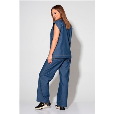 Liona Style 868 синий, Брюки,  Жилет