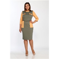 Lady Style Classic 1750/1 хаки-горчица, Платье