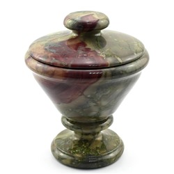 Сахарница из натурального камня 132*132*157мм.