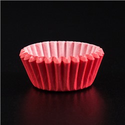 Капсулы бумажные для конфет Красные 25*18 мм, 20-25 шт