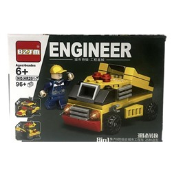 Конструктор ENGINEER Строительная техника 96+ дет. 19*13см / HR201-7