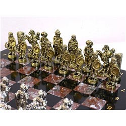 Шахматы подарочные с металлическими фигурами "Эль Сид", 350*350мм