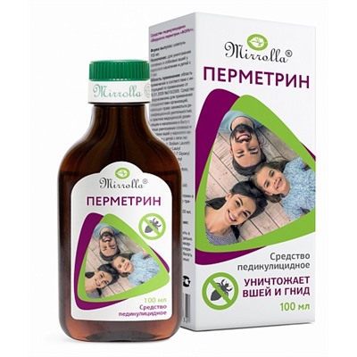 Mirrolla перметрин фора+ средство педикулицидное 100 мл