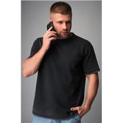 Мужская футболка оверсайз с эффектом градиент Happyfox