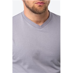 Мужская хлопковая футболка с V-вырезом Happyfox