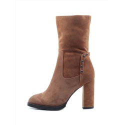 CG07-5 CARAMEL Ботильоны женские (натуральная замша, байка) размер 37