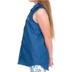 CLE блузка дев.871687/76т1дж, джинсовый