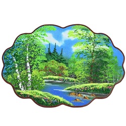 Картина с рисунком из камня, лето "облачко" 46*31,5см, 700г