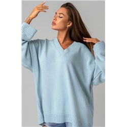 Женский свитер оверсайз с V-образным вырезом Happyfox