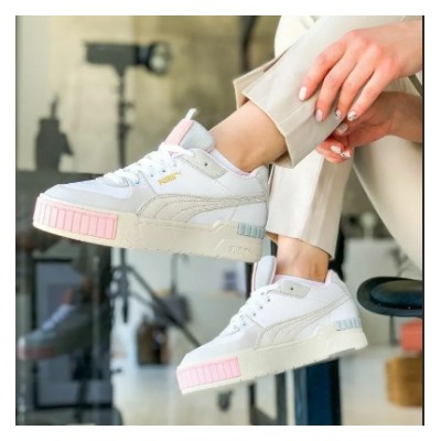 Puma Cali Sport Mix Wns White Grey Pink Marshmallow