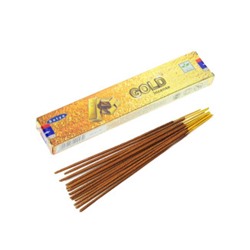 GOLD Incense, Satya (Благовония ЗОЛОТО, Сатья), 15 г.